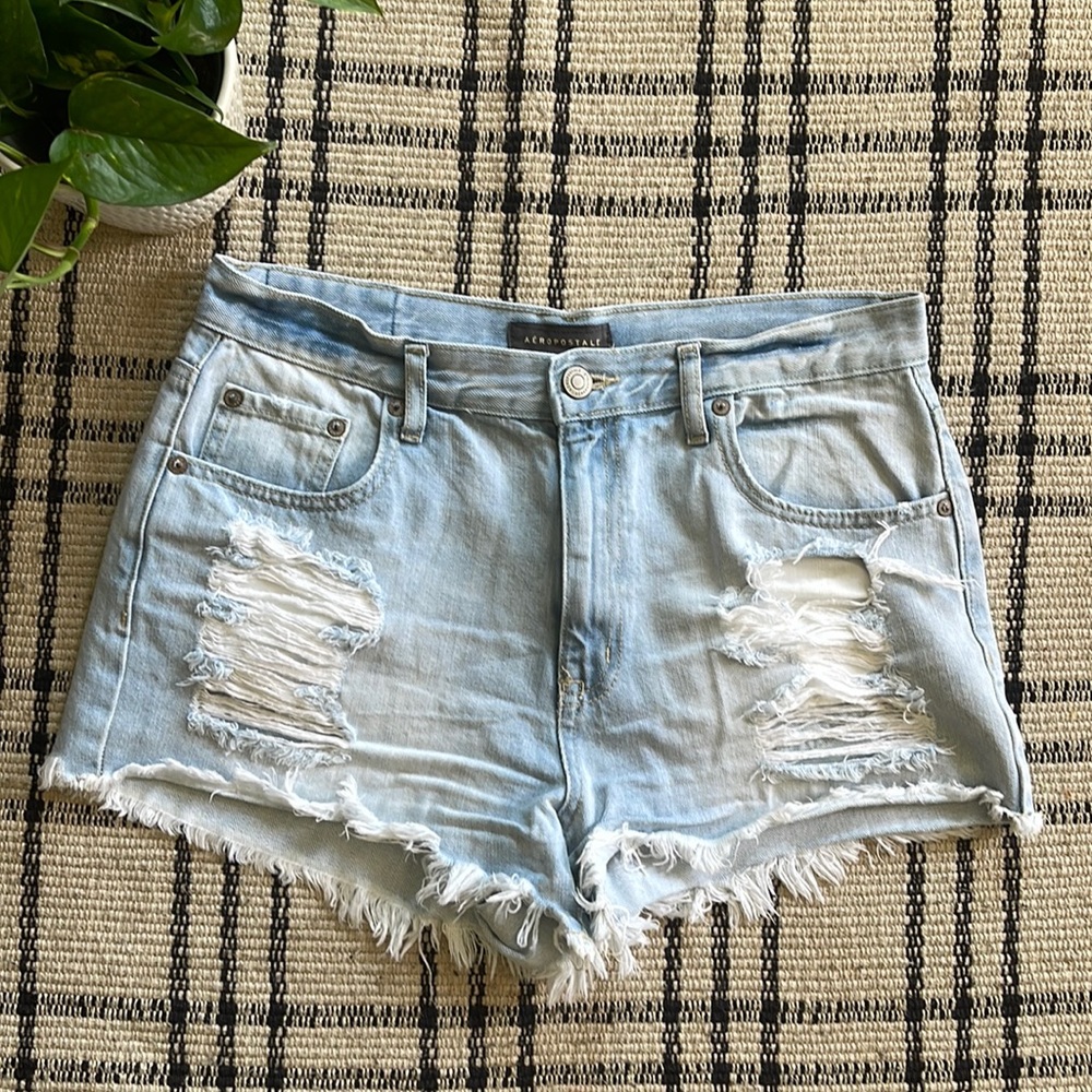 Aeropostale cheeky jean shorts